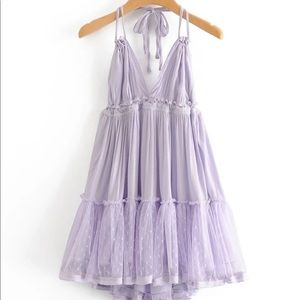flowy purple dress